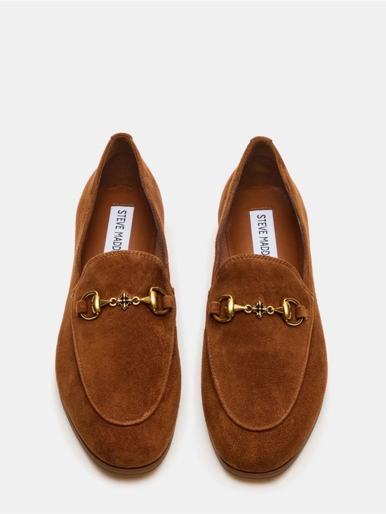 Steve Madden Shoes - Women's Steve Madden Chestnut Suede Horsebit Grafton Loafer